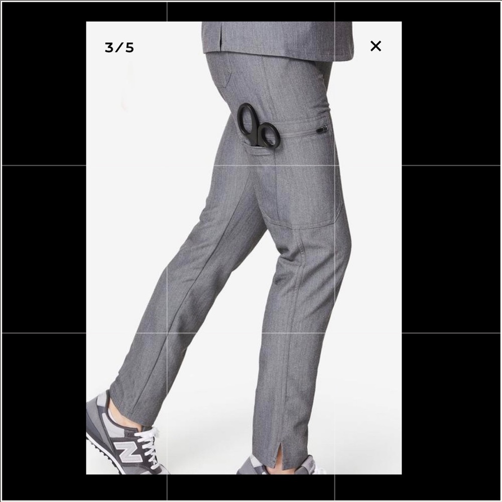 Figs XXS Yola Skinny Petite Pants in Graph…